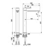 KFA Armatura Dust bateria umywalkowa wysoka złota połysk 30.6 cm 93832056